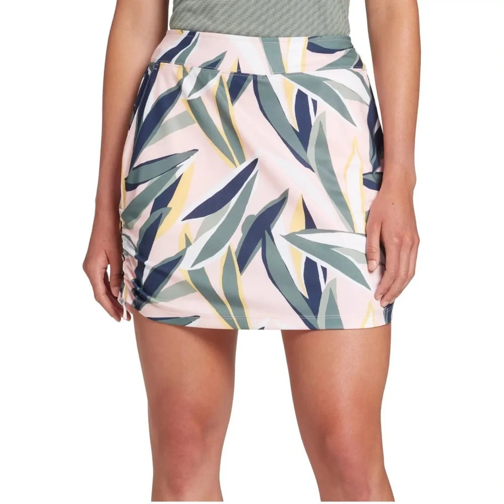 Lady Hagen Desert Getaway Retro Leaf Frosted Pink Skort Size Large